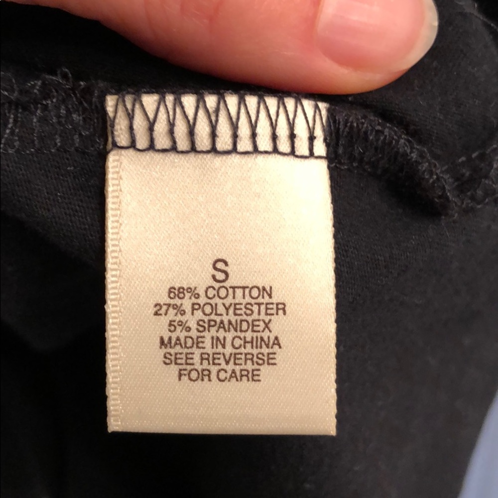 Arden B black tunic w/ pretty white/gem details S - Picture 4 of 5